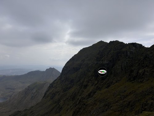 Ice below Bwlch y Moch PyG path