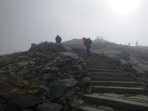 Lifting near the summit