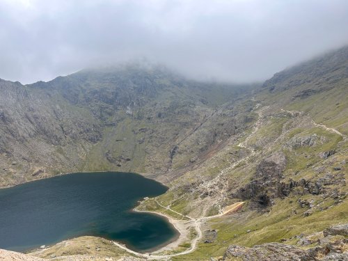 The greyness above Glaslyn