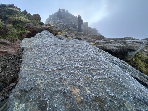 Barrug ar gerrig a geir